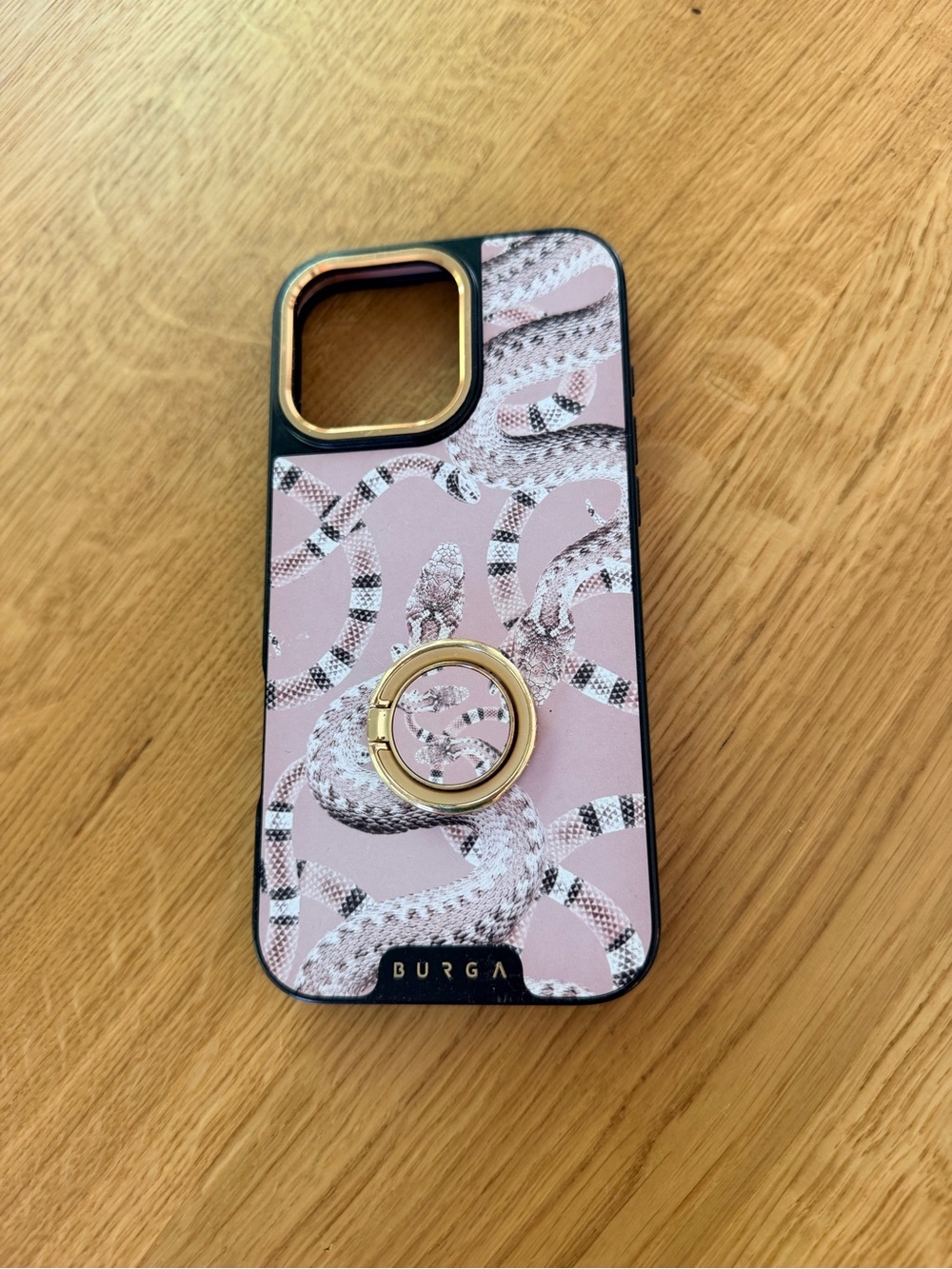 burga iphone 15 pro Phone Case with Ring Holder